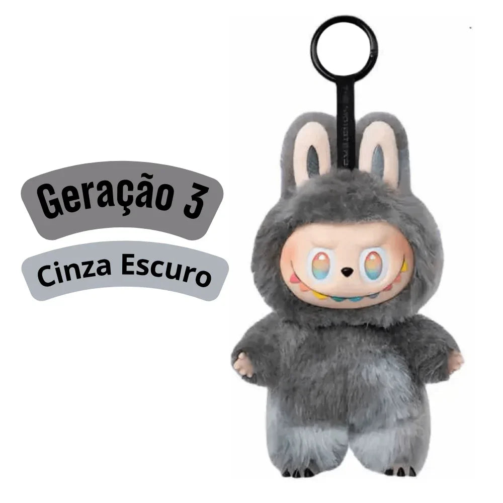 KIT SEM CAIXA + ROUPAS - Geração 3  (Sortidos) - Kit 1 Labubu Monstros Mini Pelúcias Colecionável Personalizável + 1 Roupa Generico