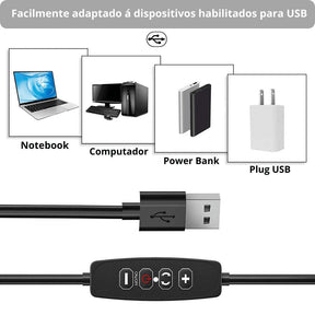 Kit Completo Ring Light Profissional 6/10/12 Pol - Tripé Universal e Controle Remoto - AltoTech