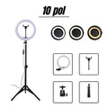 Kit Completo Ring Light Profissional 6/10/12 Pol - Tripé Universal e Controle Remoto - AltoTech