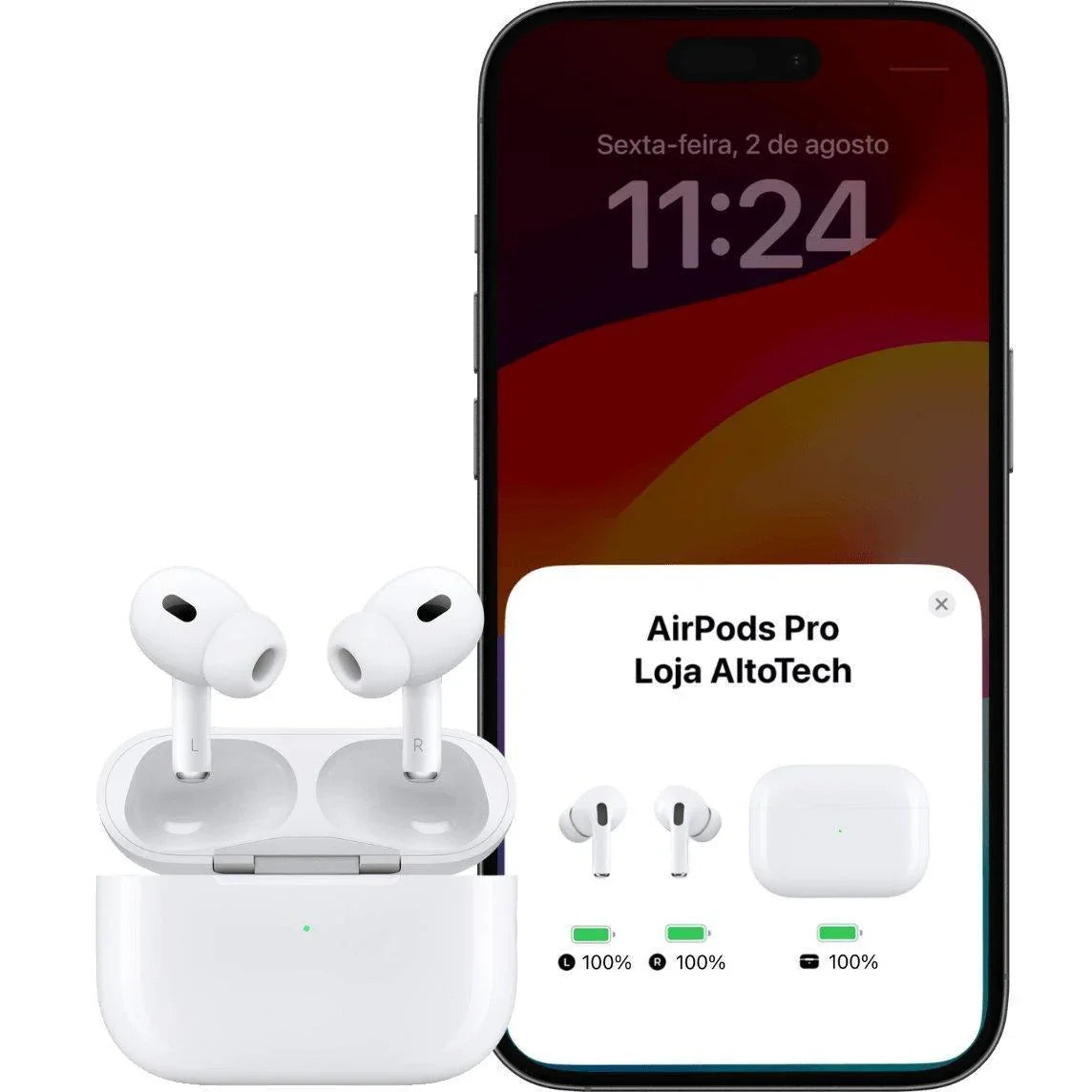 AirPods Pro 2個セット Apple AirPods Pro 2ª Geração com Estojo de Recarga MagSafe USB-C