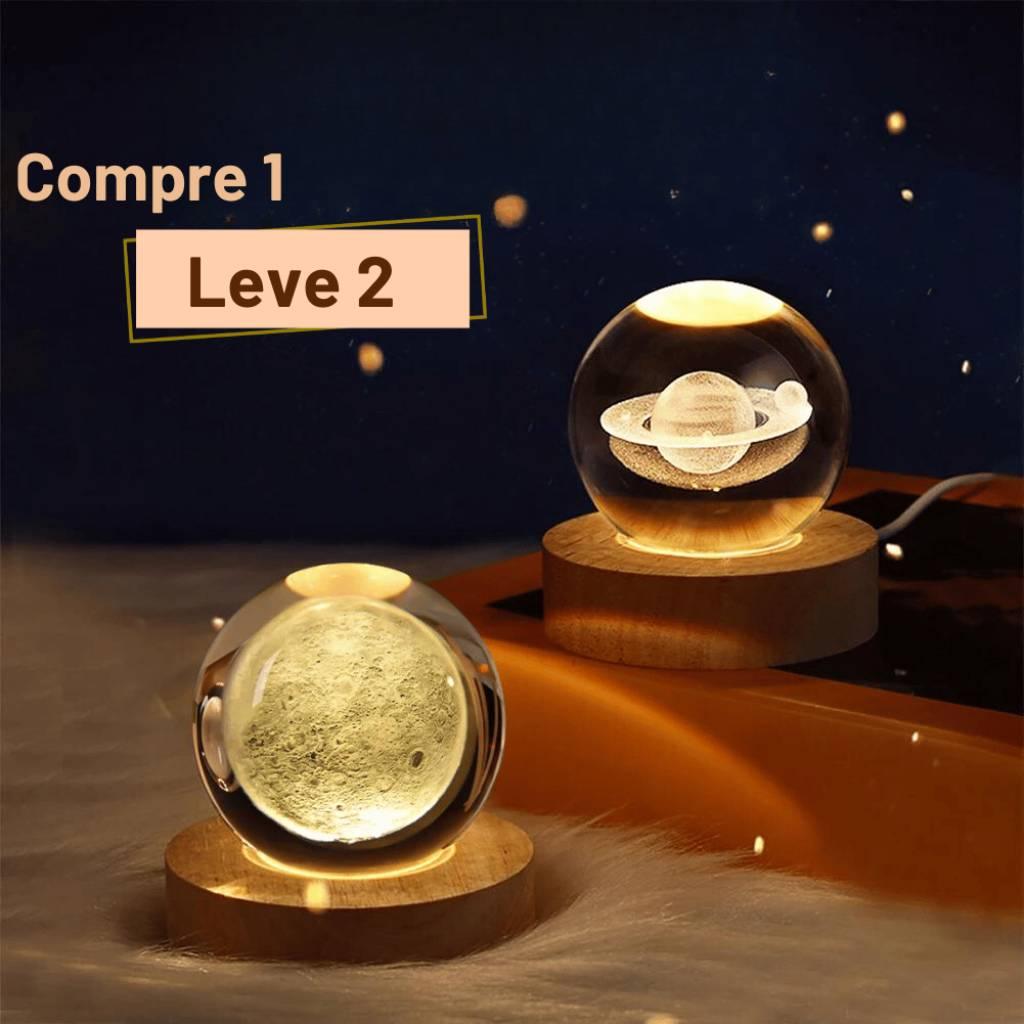 Luminária Planetária - Luz do Universo - Compre 1 Leve 2 (base inclusa)