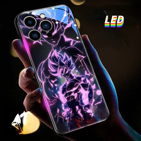 Case para Iphone do Dragon Ball Colorida LED Incandescência
