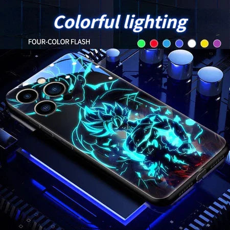 Case para Iphone do Dragon Ball Colorida LED Incandescência