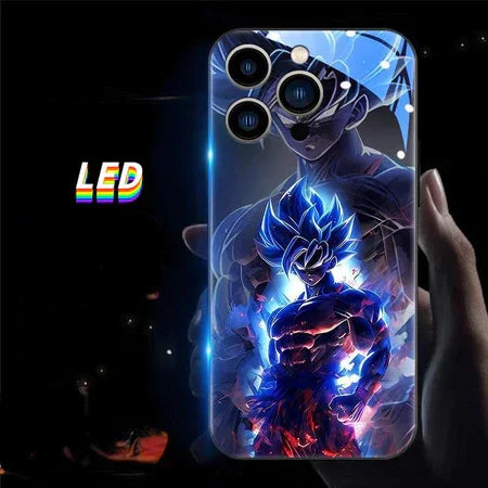 Case para Iphone do Dragon Ball Colorida LED Incandescência